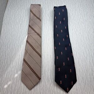 Jerry Garcia Tie & Al Cuia Mario Silk Tie Lot 2 Mens Novelty Italian Made